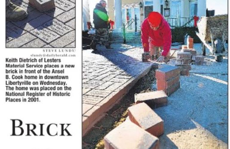 Lesters Material Service Replaces Paver Bricks on National Register of Historic Places Home