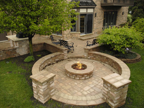 custom paver brick stoops