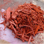 brick red mulch